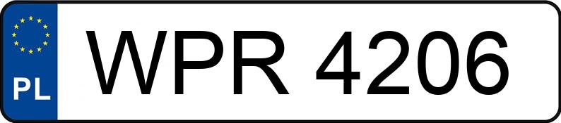 Numer rejestracyjny WPR 4206 posiada MERCEDES-BENZ 190 E 1.8 Kat. 201 190 E 1.8 Kat. 201 - WPR4206