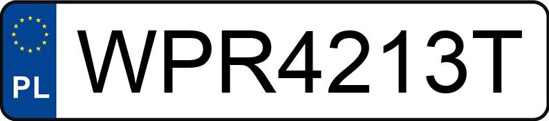 The registration number WPR 4213T has RENAULT T HD001 - WPR4213T