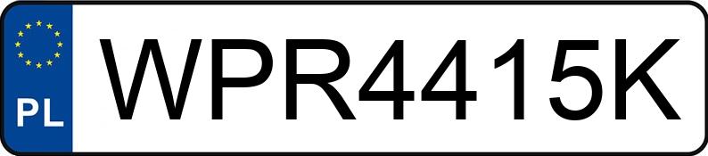 Parking Master in un veicolo con WPR4415K numeri