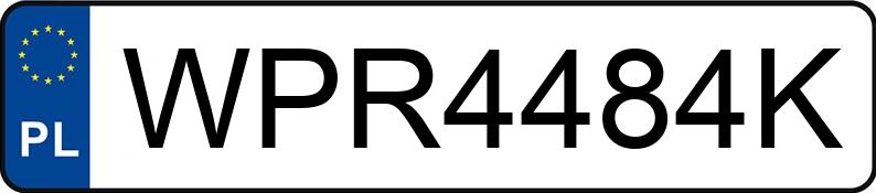 Numer rejestracyjny WPR 4484K posiada PEUGEOT RCZ HDI MR`10 E5 Coupe - WPR4484K