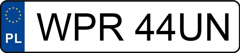 Numer rejestracyjny WPR 44UN posiada FORD Fusion 1.4 TDCi MR`02 E3 Trend - WPR44UN