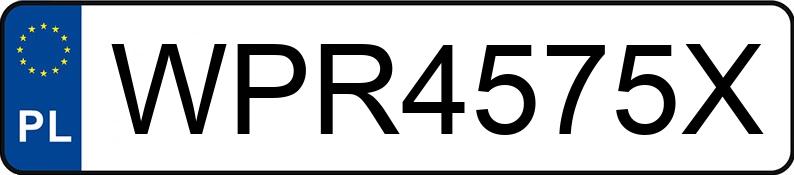 Numer rejestracyjny WPR 4575X posiada AUDI A4 - WPR4575X