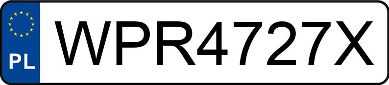 Numer rejestracyjny WPR 4727X posiada BMW 320D - WPR4727X Numer rejestracyjny WPR 4727X posiada BMW 320D - WPR4727X