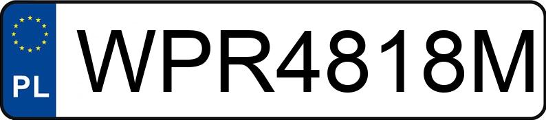 Numer rejestracyjny WPR 4818M posiada TOYOTA Auris 1.33 MR`15 E6 Active - WPR4818M