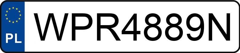 Numer rejestracyjny WPR 4889N posiada HONDA FR-V 1.8 MR`07 E4 Executive - WPR4889N
