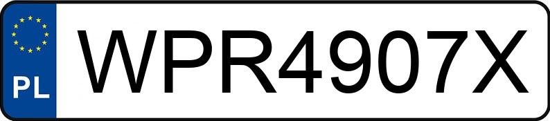Numer rejestracyjny WPR 4907X posiada MERCEDES-BENZ E 200 MR`23 E6 214 - WPR4907X