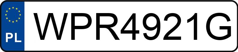 Numer rejestracyjny WPR 4921G posiada FORD Mondeo 2.0 TDi MR`01 E3 Trend - WPR4921G Numer rejestracyjny WPR 4921G posiada FORD Mondeo 2.0 TDi MR`01 E3 Trend - WPR4921G