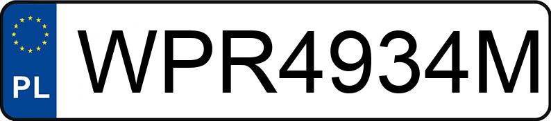 Il numero di registrazione WPR 4934M ha CITROEN Berlingo 1.9 Diesel Kat. MR`96 2.0t (800kg) - WPR4934M