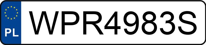 Numer rejestracyjny WPR 4983S posiada BMW 316i Kat. E36 316i Kat. E36 - WPR4983S