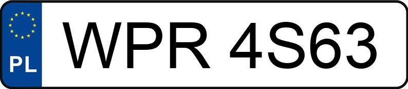 Numer rejestracyjny WPR 4S63 posiada MERCEDES-BENZ 2540 Actros 25.0t 2540 L - WPR4S63