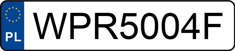 Numer rejestracyjny WPR 5004F posiada SKODA Octavia 1.9 TDI MR`97 SLX - WPR5004F