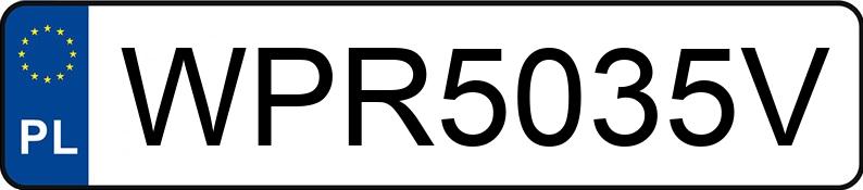 Numer rejestracyjny WPR 5035V posiada MAN TGX - WPR5035V Numer rejestracyjny WPR 5035V posiada MAN TGX - WPR5035V