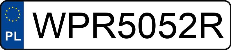 Numer rejestracyjny WPR 5052R posiada MINI COUNTRYMAN COOPER - WPR5052R