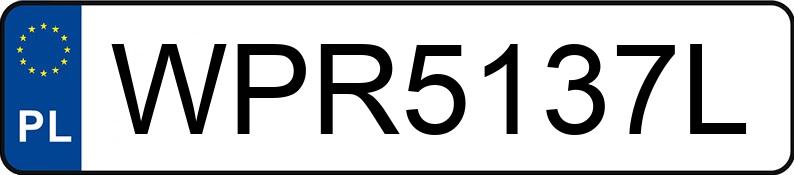 Numer rejestracyjny WPR 5137L posiada TOYOTA COROLLA - WPR5137L Numer rejestracyjny WPR 5137L posiada TOYOTA COROLLA - WPR5137L