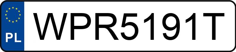 Numer rejestracyjny WPR 5191T posiada VOLVO FH VTC3T - WPR5191T