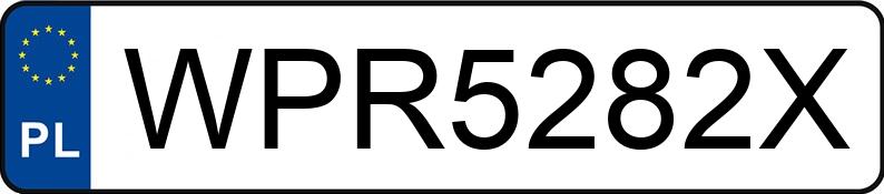 Numer rejestracyjny WPR 5282X posiada BMW X5 MR`99 E3 E53 - WPR5282X