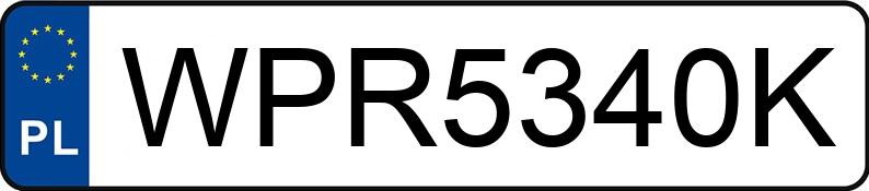 Numer rejestracyjny WPR 5340K posiada PEUGEOT 607 607 2.2 HDi Premium n.gama - WPR5340K