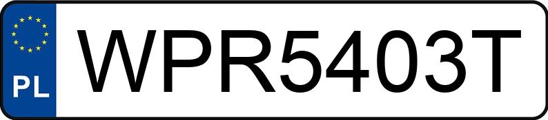 Numer rejestracyjny WPR 5403T posiada VOLVO FH VTJ3T - WPR5403T