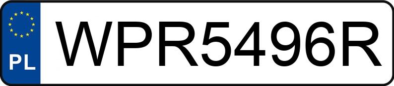 Il numero di registrazione WPR 5496R ha AUDI A6 2.4 Kat. MR`97 4B - WPR5496R
