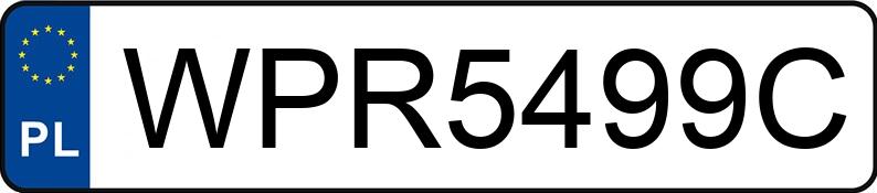 Die Registrierungsnummer WPR 5499C hat VOLKSWAGEN Crafter GP 35 TDI-CR MR`12 E5 3.5t Crafter GP 35 TDI-CR MR`12 E5 3.5t - WPR5499C