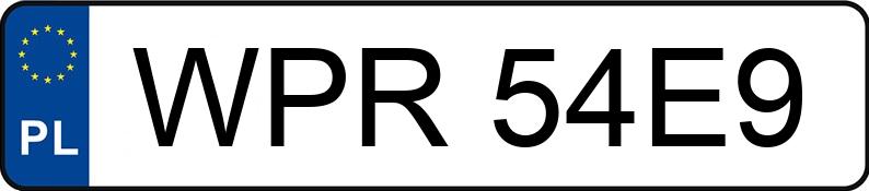 Numer rejestracyjny WPR 54E9 posiada OPEL CORSA - WPR54E9