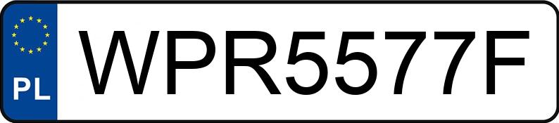 Pirat drogowy w pojeździe o numerach rejestracyjnych WPR5577F Pirat drogowy w pojeździe o numerach rejestracyjnych WPR5577F