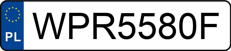 Numer rejestracyjny WPR 5580F posiada VOLKSWAGEN GOLF - WPR5580F