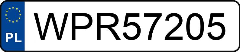 Le numéro d’enregistrement WPR 57205 a FORD Focus 1.8 TDCi MR`08 E4 Amber X - WPR57205