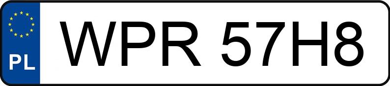 Numer rejestracyjny WPR 57H8 posiada PEUGEOT 206 MISTRAL - WPR57H8 Numer rejestracyjny WPR 57H8 posiada PEUGEOT 206 MISTRAL - WPR57H8