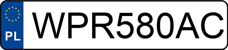 Numer rejestracyjny WPR 580AC posiada FIAT 125P 1300 - WPR580AC