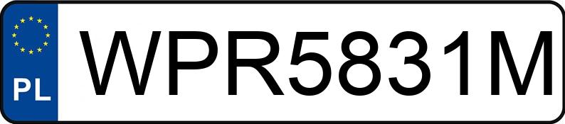 Numer rejestracyjny WPR 5831M posiada FORD Focus 1.6 TDCi MR`08 E4 Ambiente - WPR5831M
