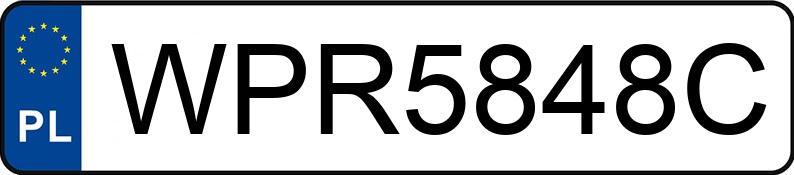 Il numero di registrazione WPR 5848C ha SKODA Octavia II 1.9 TDI MR`04 E4 Ambiente DSG - WPR5848C