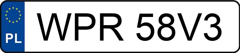 Numer rejestracyjny WPR 58V3 posiada ZNEN ZN50QT-15D ZN50QT-15 - WPR58V3