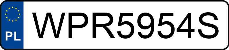 Numer rejestracyjny WPR 5954S posiada BMW 750i MR`08 E4 FO1/FO2 L Aut. - WPR5954S