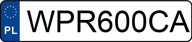 Numer rejestracyjny WPR 600CA posiada BMW 525i Touring MR`07 E4 E61 525i Touring MR`07 E4 E61 - WPR600CA