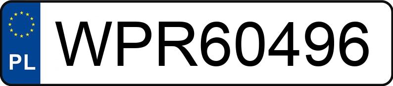 Numer rejestracyjny WPR 60496 posiada TOYOTA LAND CRUISER V8 - WPR60496