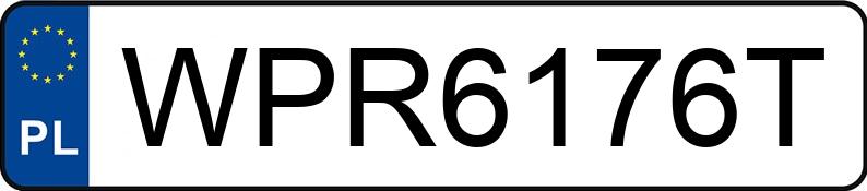 Numer rejestracyjny WPR 6176T posiada VOLKSWAGEN Golf VII 2.0 TSI MR`12 E6 GTI - WPR6176T