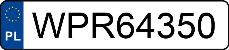 Numer rejestracyjny WPR 64350 posiada TOYOTA Corolla Hatchback MR`04 E4 Sol - WPR64350