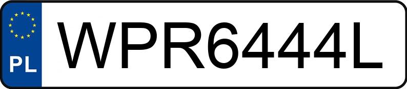 Numer rejestracyjny WPR 6444L posiada TOYOTA TOYOTA COROLLA - WPR6444L