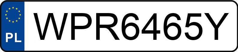 Numer rejestracyjny WPR 6465Y posiada BMW 320i MR`22 E6d/e G20 xDrive Steptronic - WPR6465Y