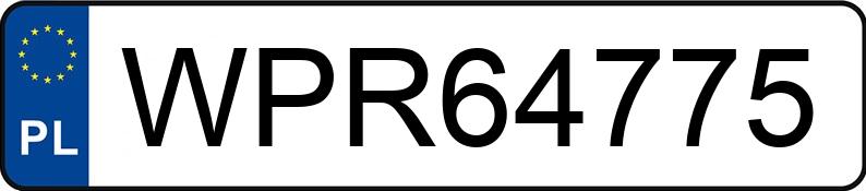 Numer rejestracyjny WPR 64775 posiada AUDI A6 Avant 2.0 TDi MR`09 E4 4F A6 Avant 2.0 TDi MR`09 E4 4F - WPR64775