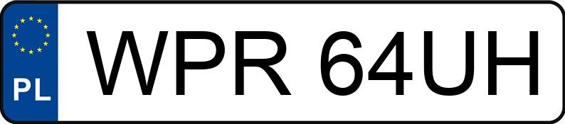 Numer rejestracyjny WPR 64UH posiada HYUNDAI SANTA FE - WPR64UH