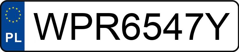 Numer rejestracyjny WPR 6547Y posiada MG MG HS HYBRID+ - WPR6547Y
