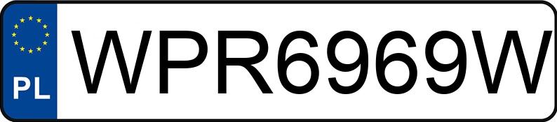 Numer rejestracyjny WPR 6969W posiada VOLKSWAGEN Scirocco 2.0 MR`08 E5 Scirocco 2.0 MR`08 E5 - WPR6969W