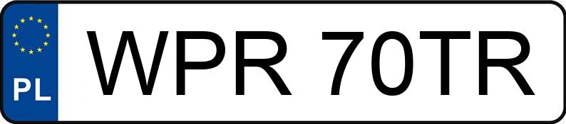 Numer rejestracyjny WPR 70TR posiada BMW 525i Kat. E34 525i Kat. E34 - WPR70TR