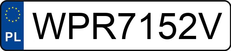 Numer rejestracyjny WPR 7152V posiada VOLVO FH VTC3T - WPR7152V