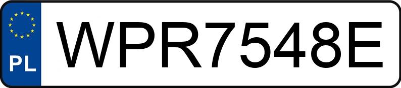 Numer rejestracyjny WPR 7548E posiada JAGUAR LAND ROVER LIMITED XF - WPR7548E