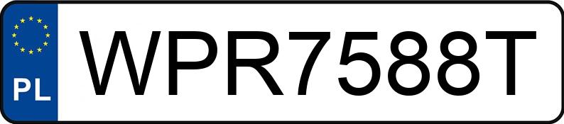 Numer rejestracyjny WPR 7588T posiada TOYOTA PRIUS - WPR7588T Numer rejestracyjny WPR 7588T posiada TOYOTA PRIUS - WPR7588T