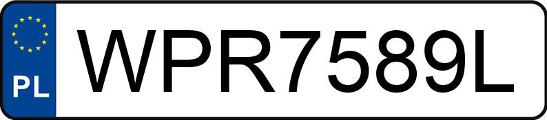 Numer rejestracyjny WPR 7589L posiada VOLKSWAGEN PASSAT - WPR7589L
