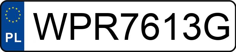 Numer rejestracyjny WPR 7613G posiada DAIMLERCHRYSLER C 180 - WPR7613G